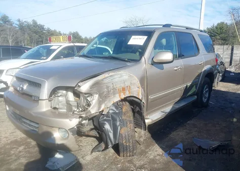 2007 Toyota Sequoia Sr5 V8 из США, поврежденный, VIN 5TDBT44A07S277510